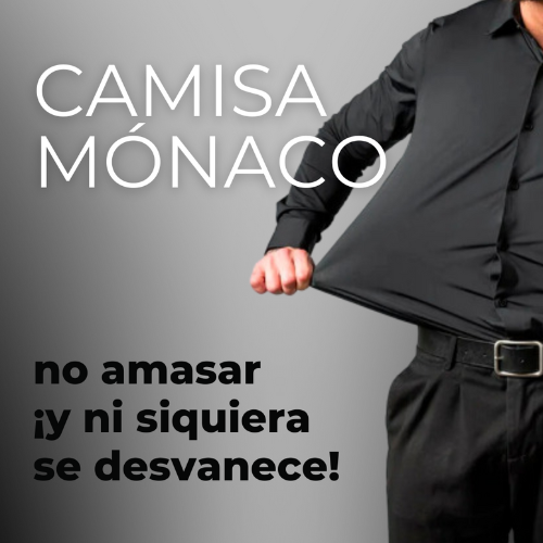 🎁 ¡PROMOCIÓN EXCLUSIVA! COMPRA 1 Y LLÉVATE 2 🎁🔥 Camisa MÓNACO: Siempre Impecable, Siempre Fresco – ¡La Revolución del Confort y Estilo! 🔥